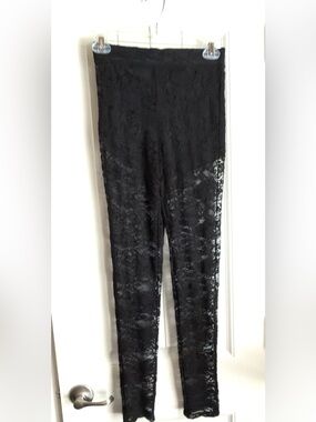 Adorable Bebe Black Lace with Built In Shorts Underneath.